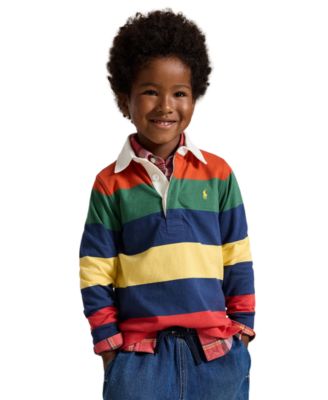 Boys' 2T-7 Striped Rugby Shirt