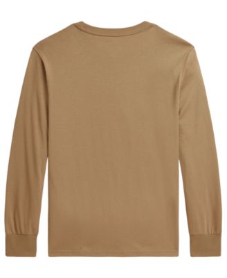 Special polo shirt bear (CAMEL） Polo Ralph Lauren Boys' 8-20 Polo Bear Jersey T-Shirt - Macy's