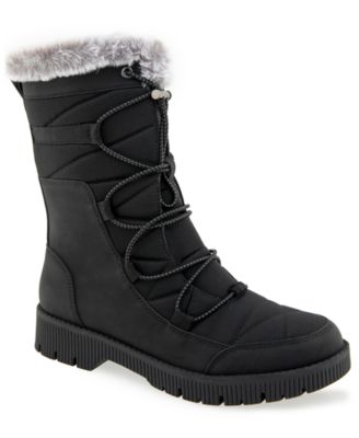 Women's Alta Quilted Faux Fur Trim Boots