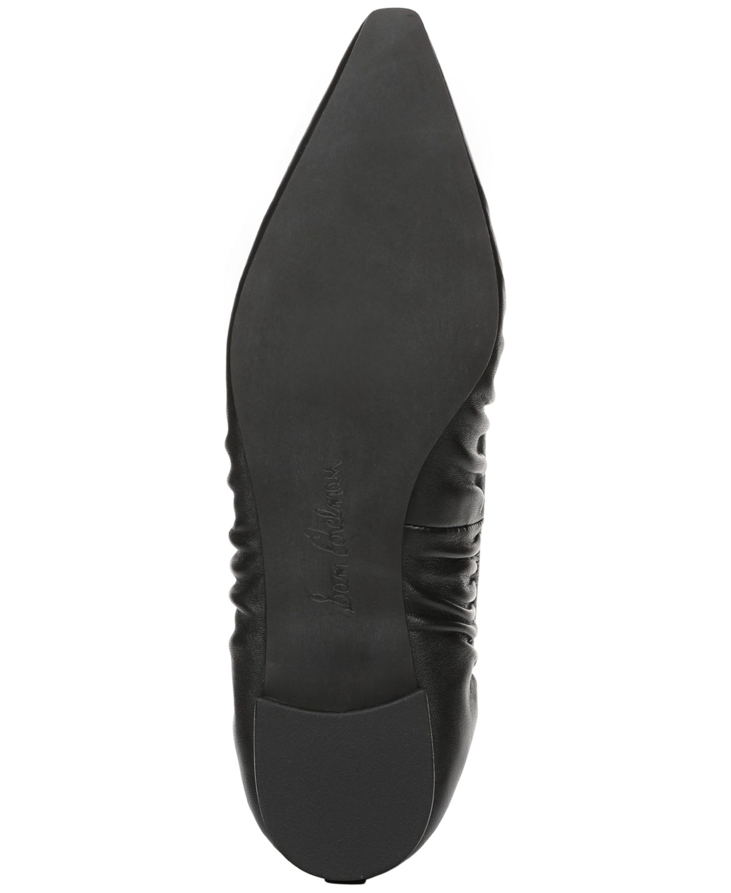 Женские балетки Sam Edelman Essex без застёжки, цвет: Чёрный кожаный — фото 5