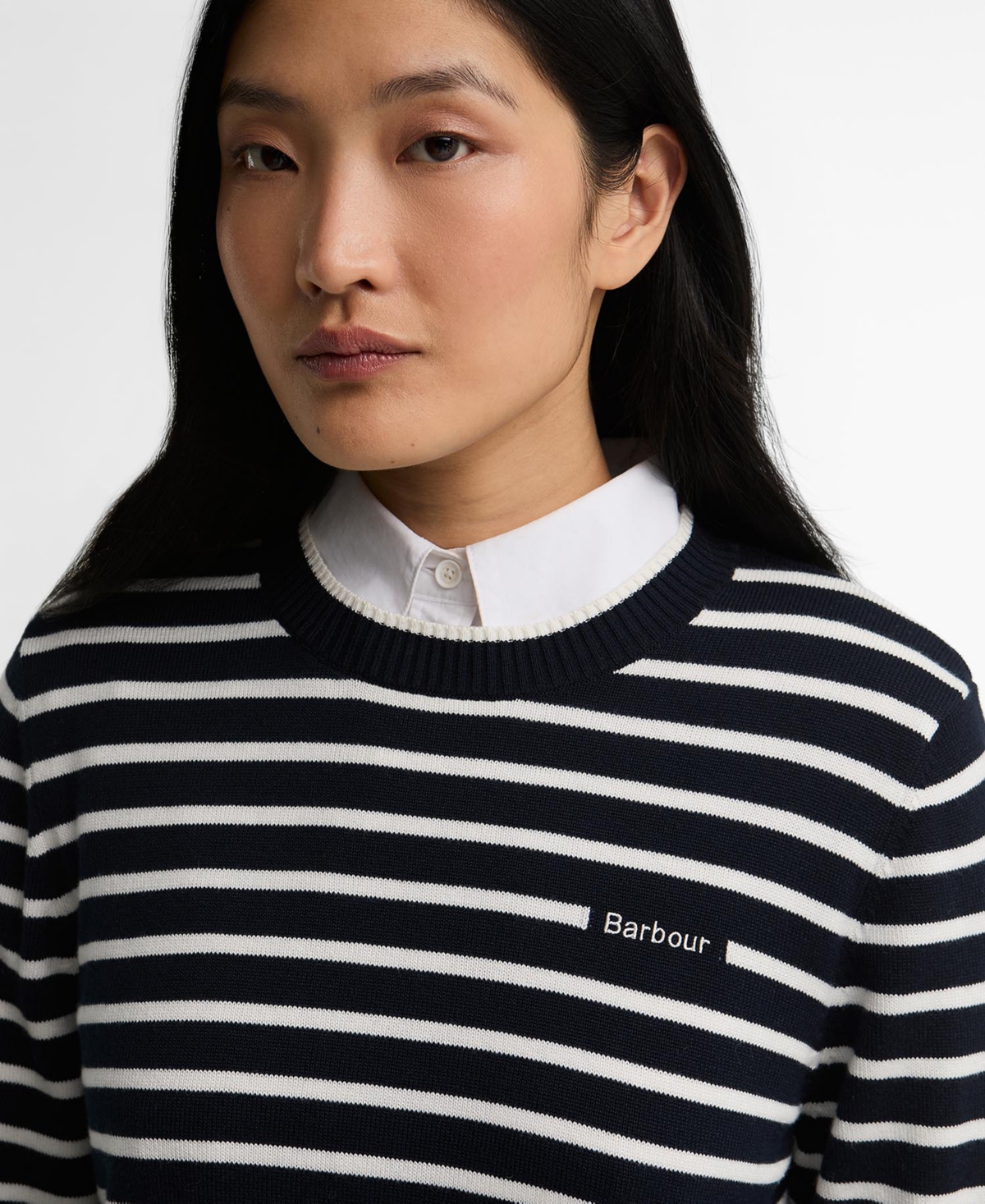 Barbour Women's Emmy Striped Crewneck Sweater