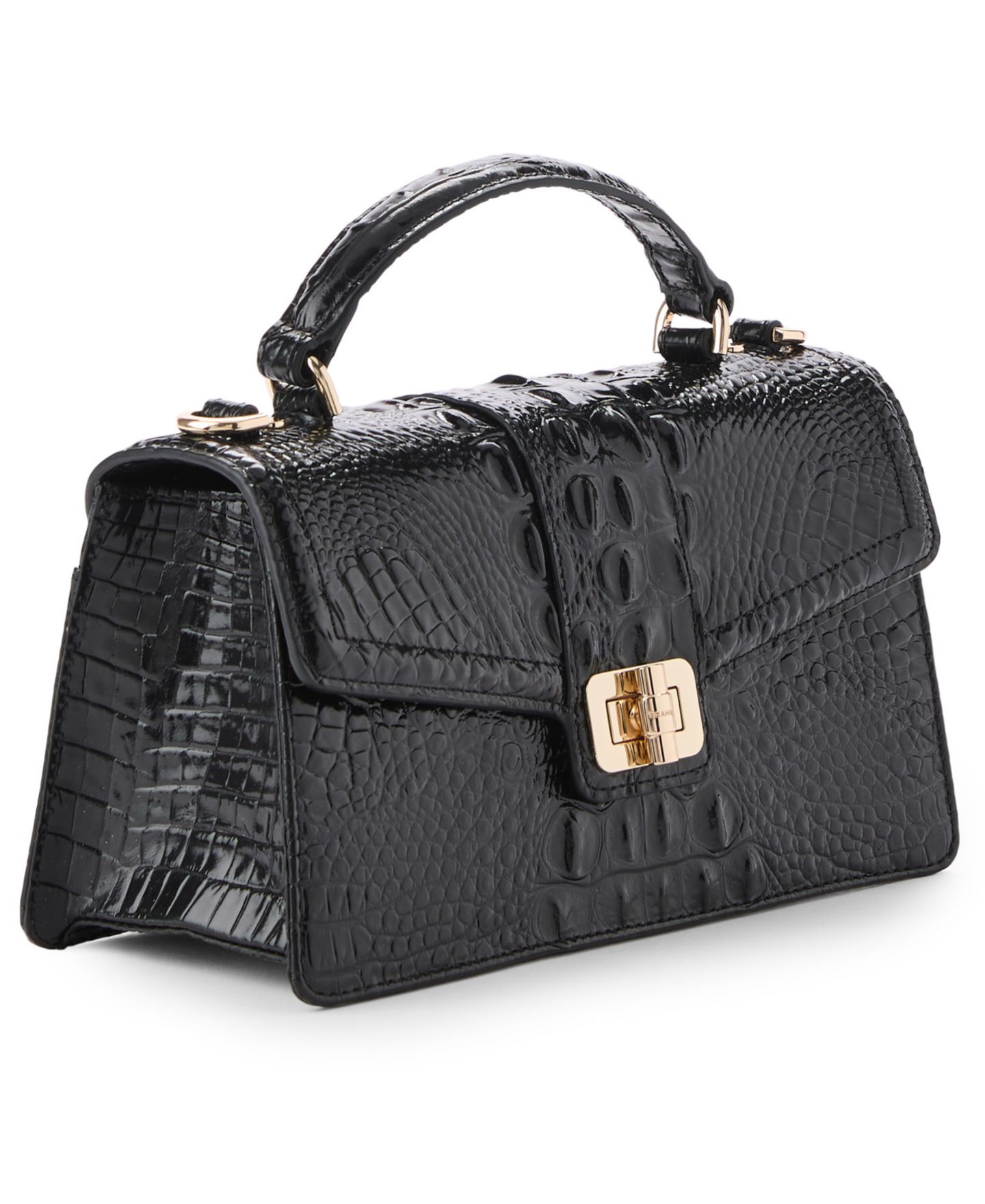 Женская сумка Brahmin Genie Melbourne Leather Small Crossbody, цвет: Чёрный — фото 3