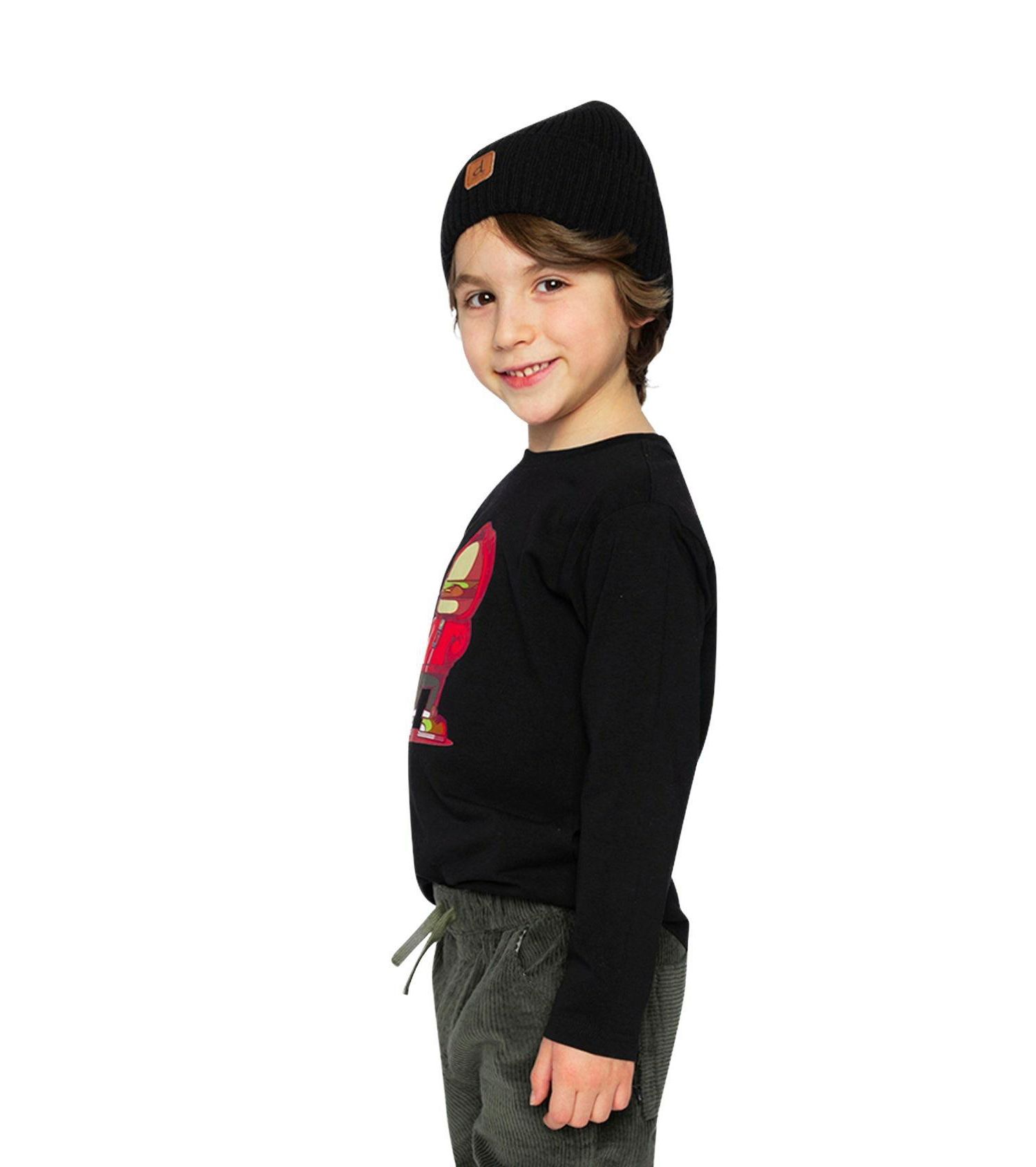 Little and Big Boy Long Sleeve Organic Cotton T-Shirt