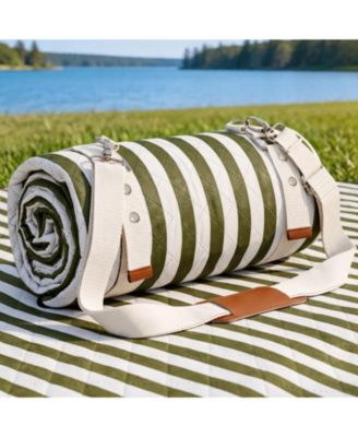Extra Large 3 Layer Waterproof Picnic Blanket Portable Sandproof Machine Washable Outdoor Mat
