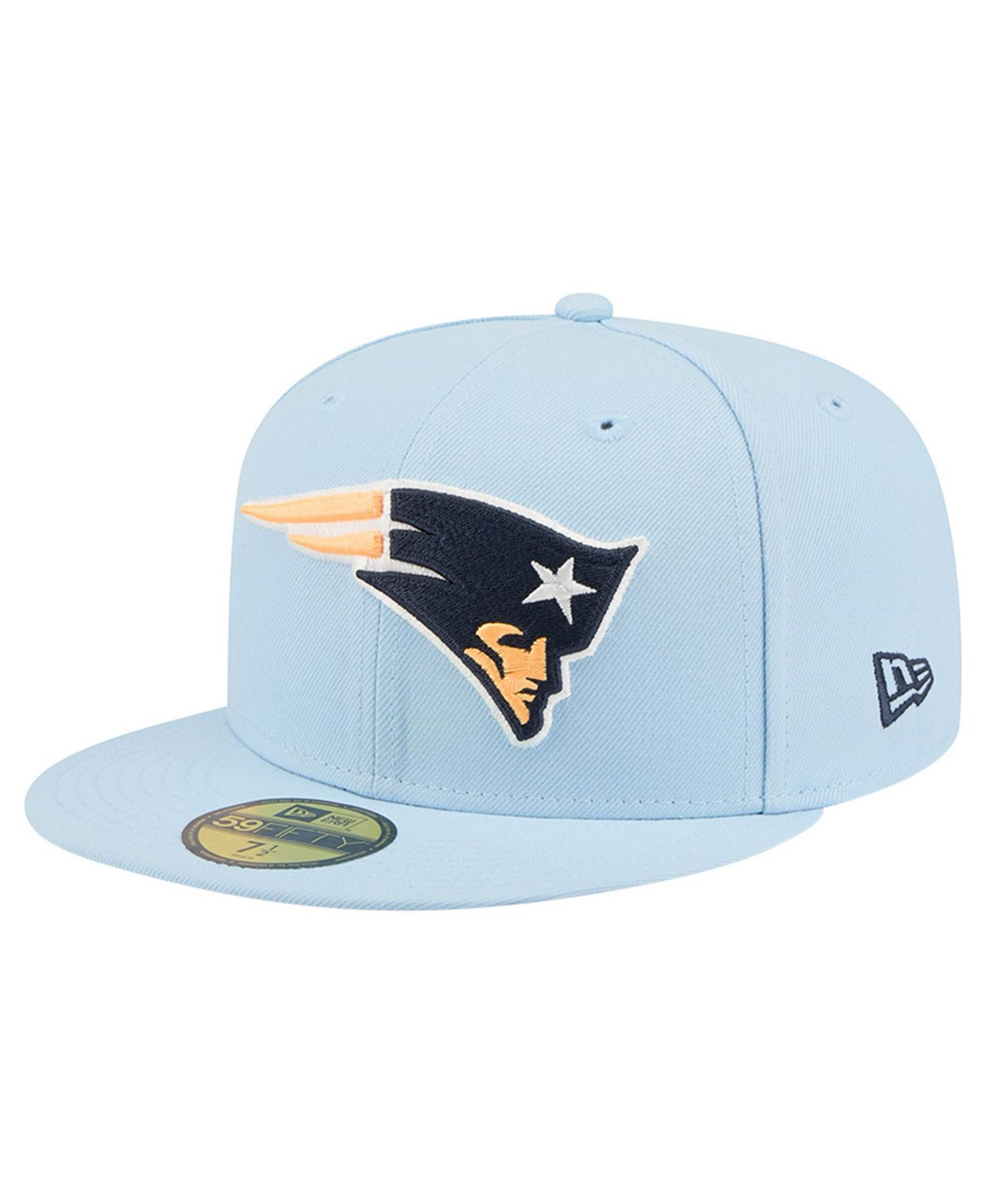 Men's Coastal Blue New England Patriots 59FIFTY Fitted Hat