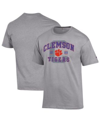 Men's Heather Gray Clemson Tigers Varsity T-Shirt
