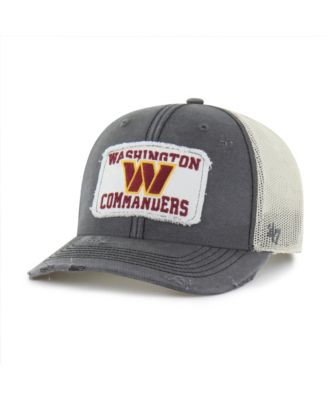 47 Brand Men's Charcoal Washington Commanders Egremont Well-Worn Adjustable Trucker Hat