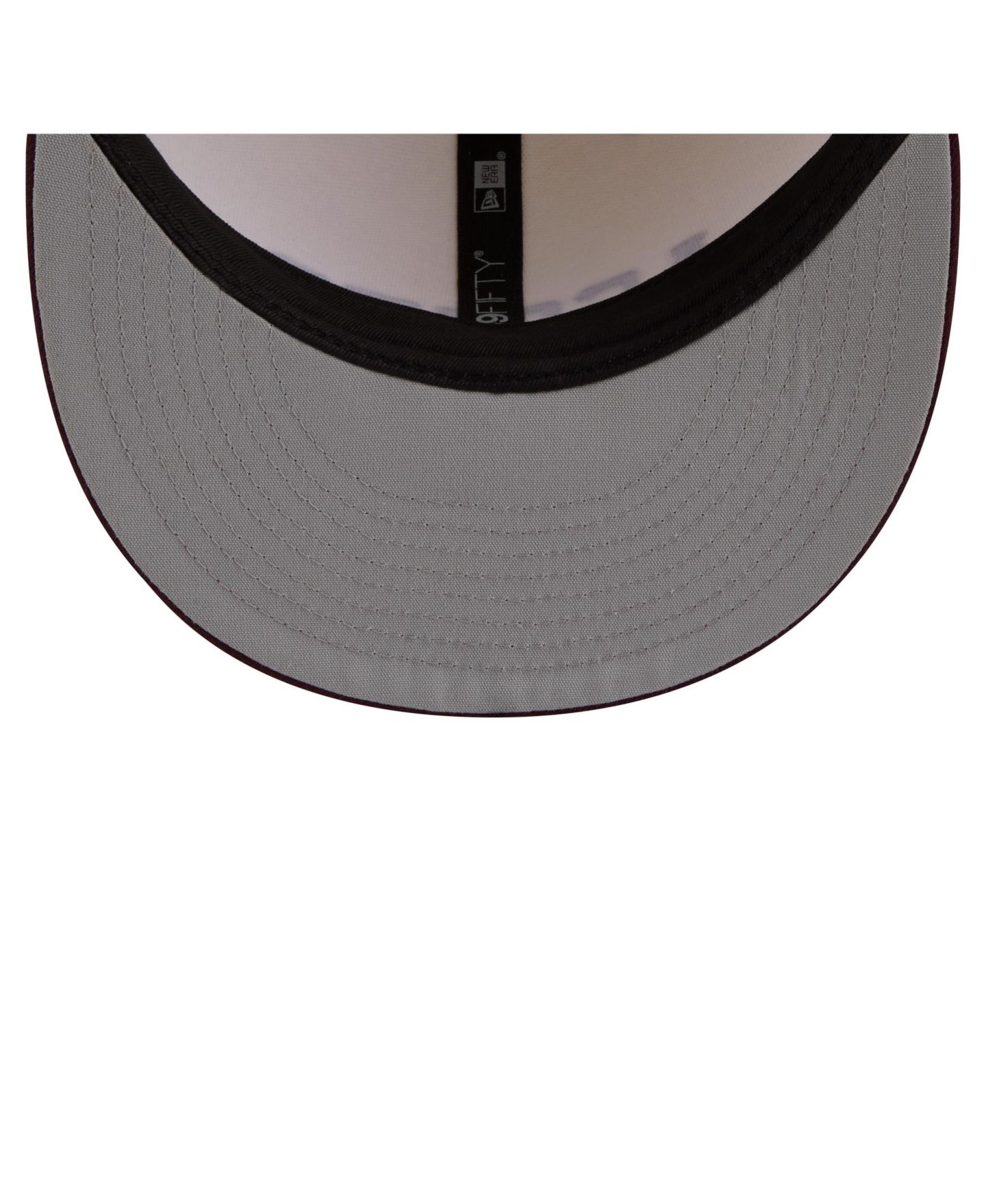 Мужская кепка New Era Cream/Maroon Texas A&M Aggies Two-Tone Script 59FIFTY Fitted Hat — фото 2
