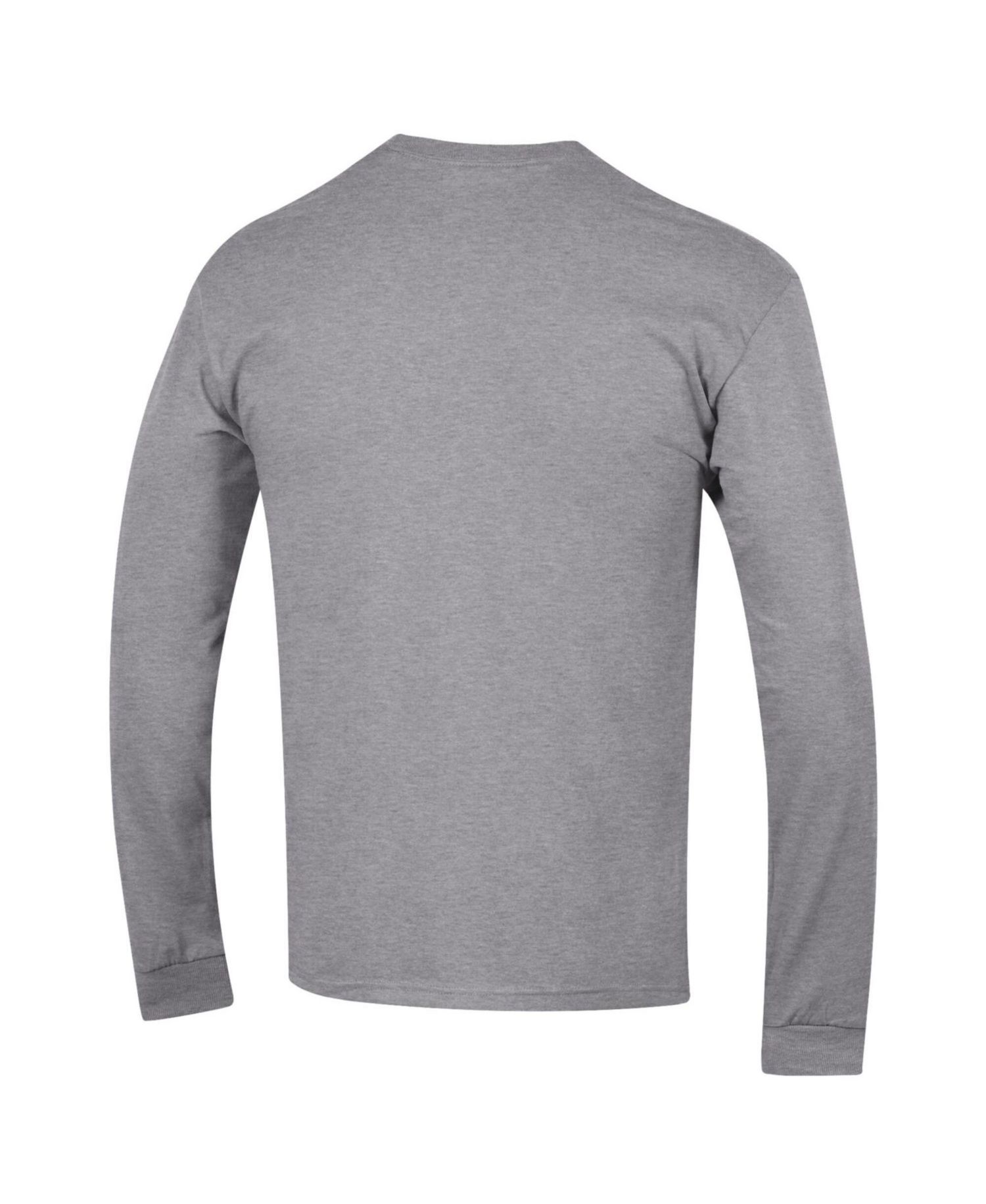 Men's Heather Gray USC Trojans Basic Arch Long Sleeve T-Shirt