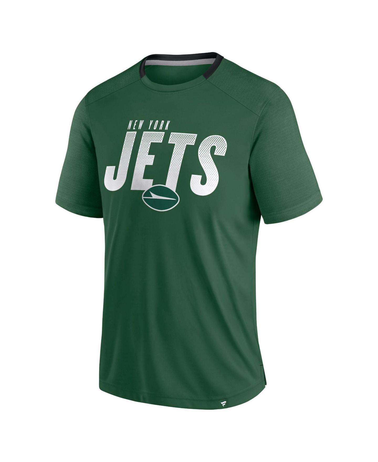 Мужская футболка Fanatics Green New York Jets Defender Fade Slant — фото 3