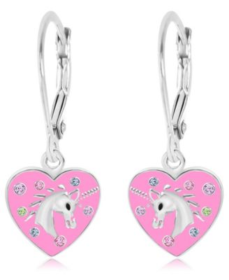Kids Heart Hypoallergenic Earrings for Girls with Sterling Silver Leverbacks