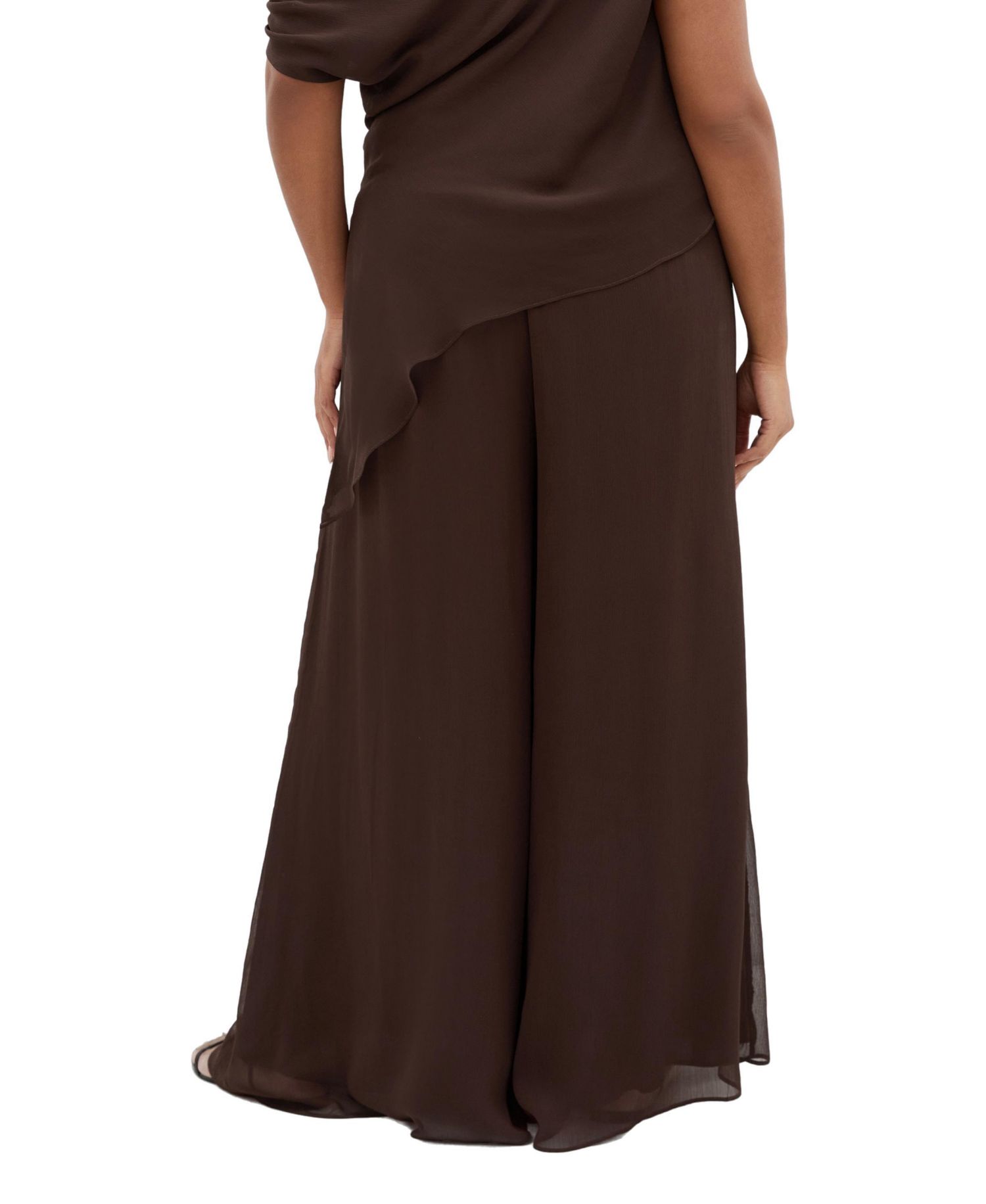 Plus Size Skyla High-Rise Pull-On Wide-Leg Pants