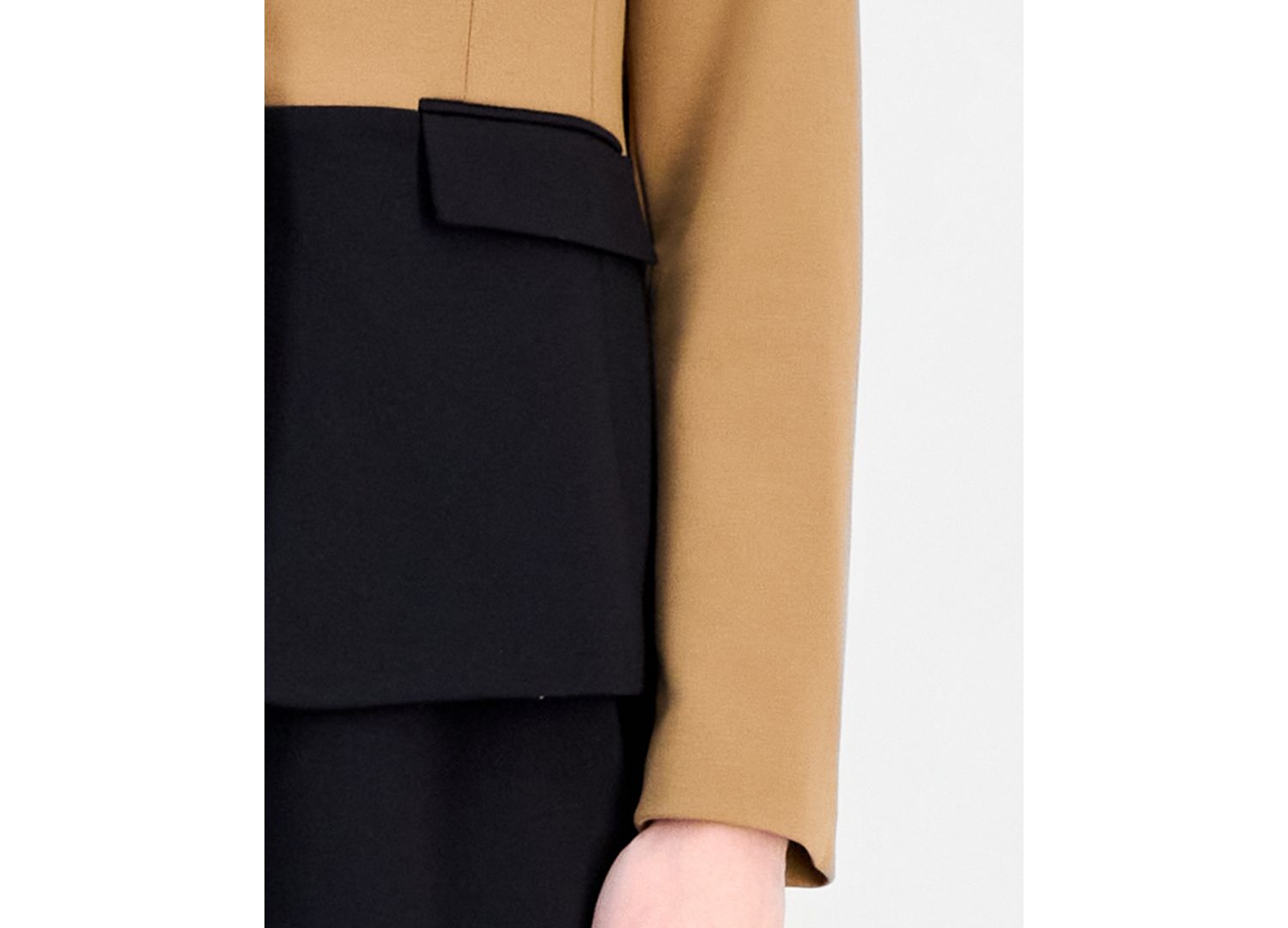 Women's Colorblock One-Button Peplum Jacket and Dress, 2-Piece Set