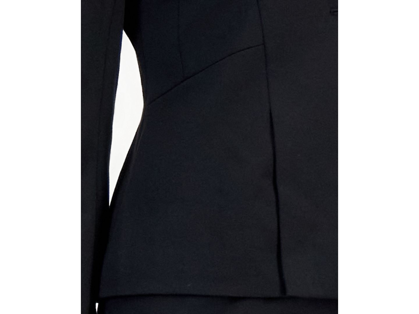 Женский комплект Le Suit Peplum Pencil Notched-Collar Jacket and Skirt, 2-Piece Set, цвет: Чёрный — фото 3