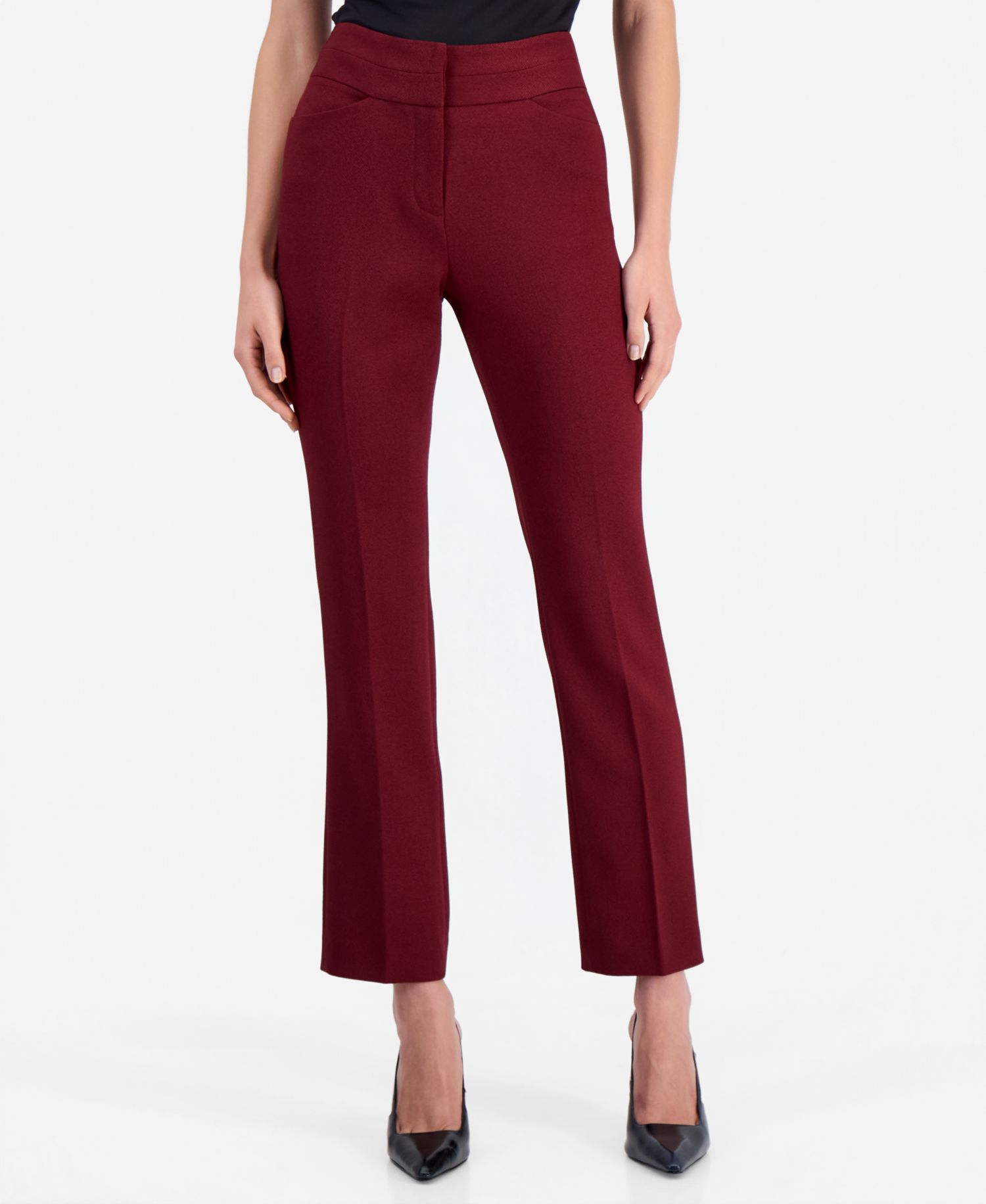 Women's Flared-Leg Mid-Rise Pants