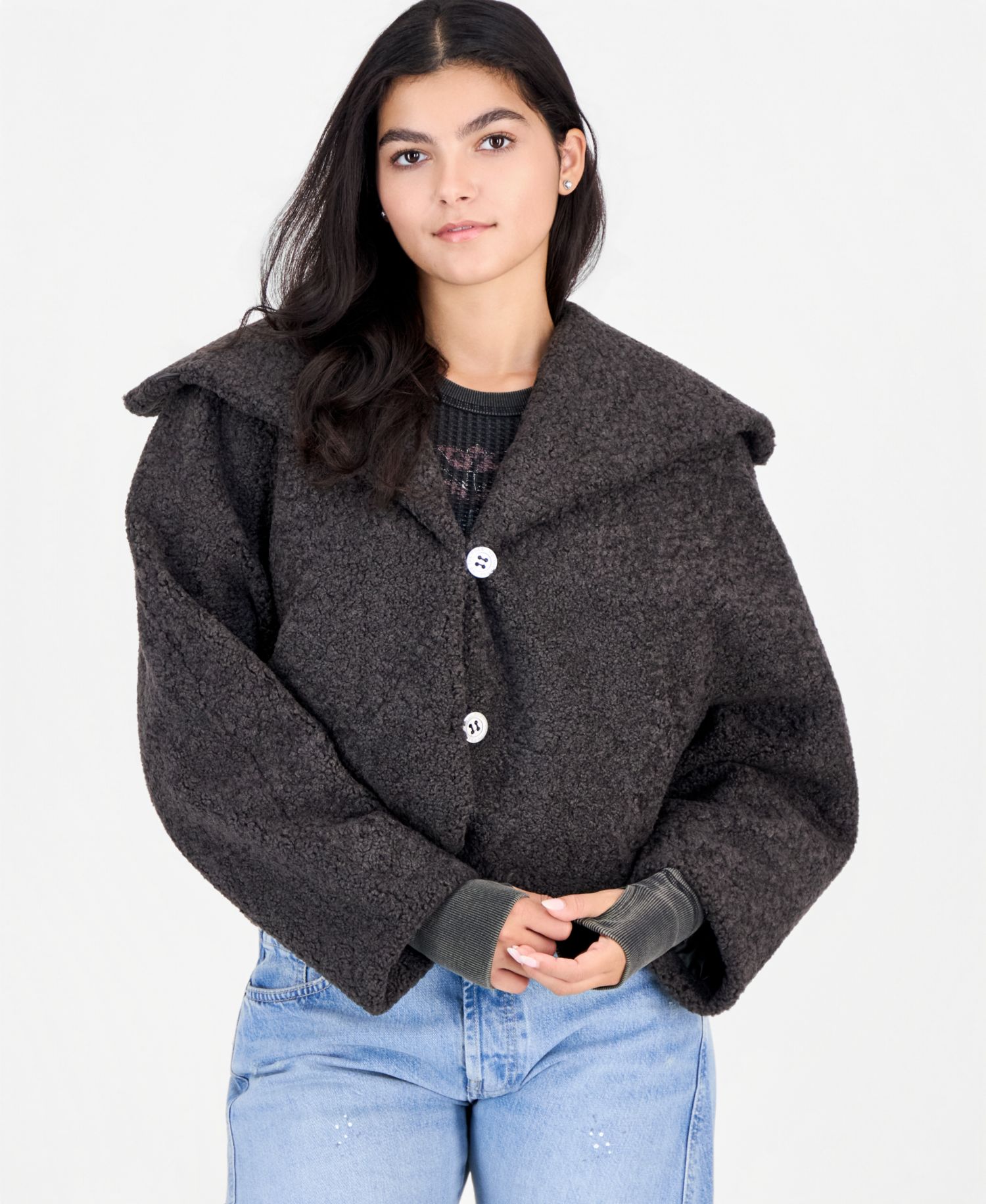 Women's Softest Touch Cropped Faux-Fur Jacket