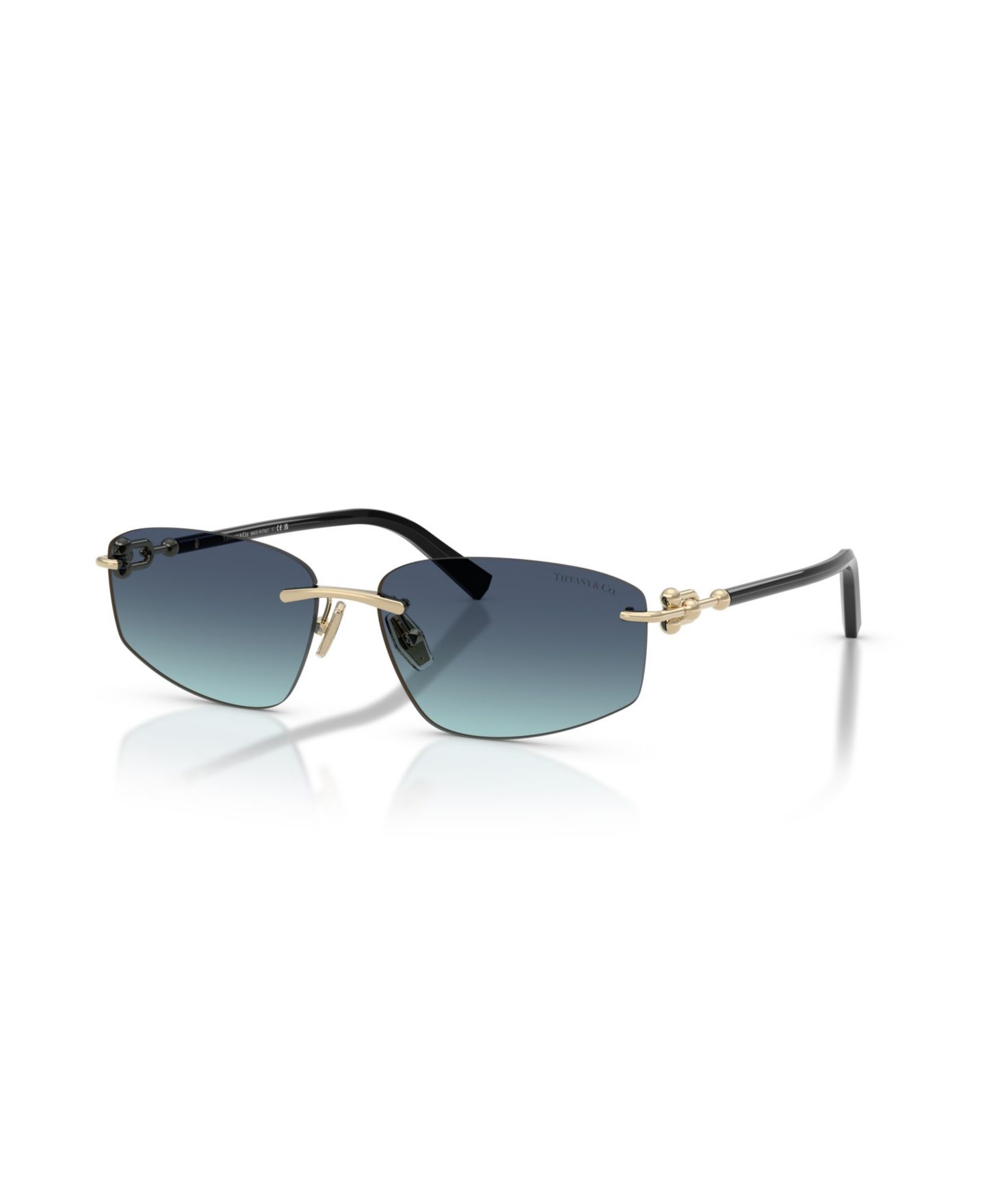 Солнцезащитные очки Tiffany & Co. Unisex Geometric Sunglasses, TF3114, цвет: Синий — фото 1