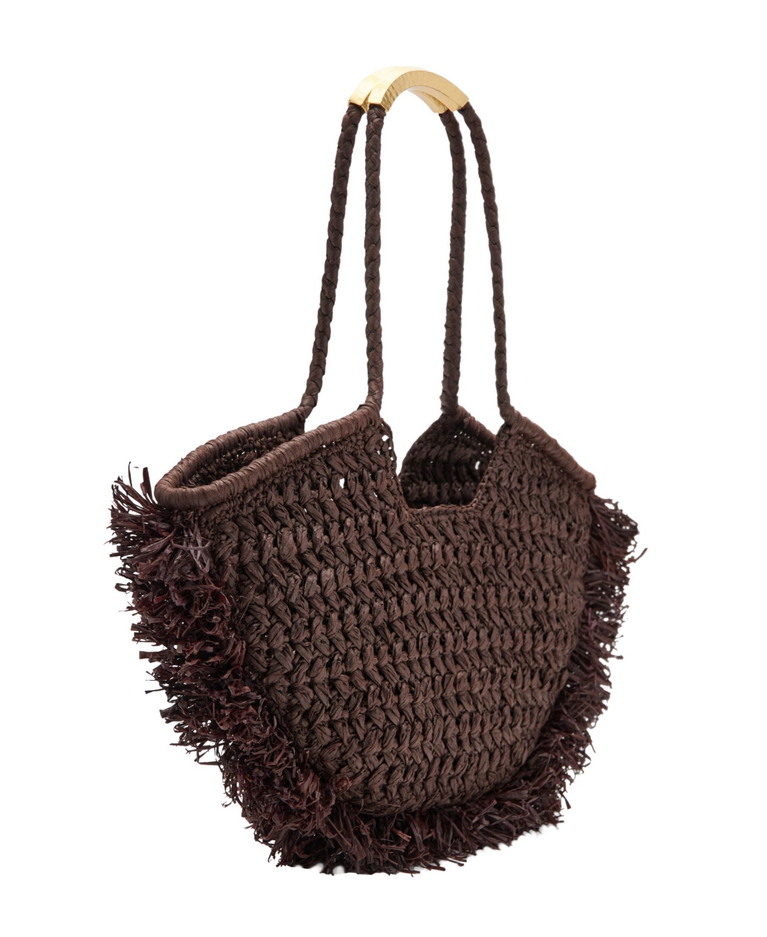 Women's Natural-Fiber Shoulder Bag