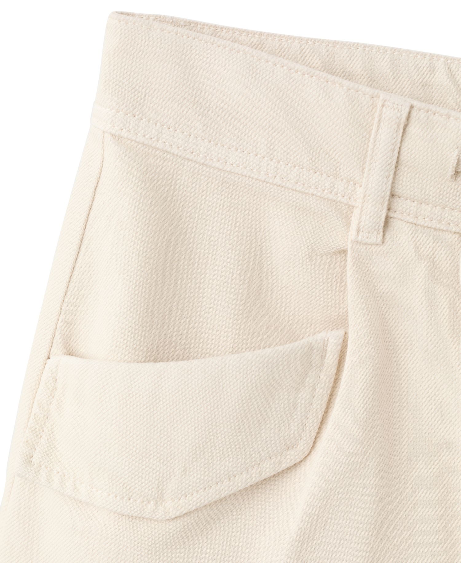 Women's Mid-Rise Flap Pockets Denim Shorts, 2.36" Inseam