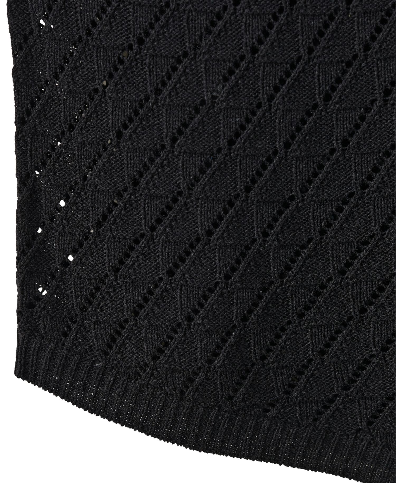 Women's One-Shoulder Open-Knit Side-Slit Top