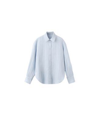 Women's Oversized-Striped Shirt