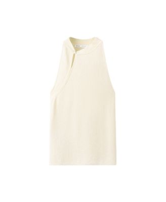 Women's Halter-Neck Sleeveless Knit Top