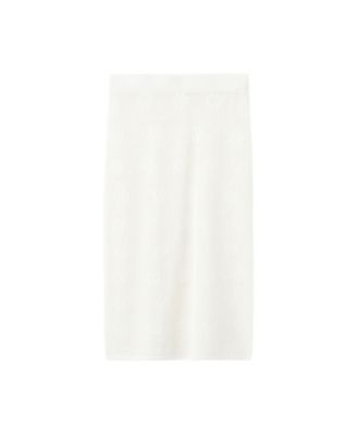 Women's Floral Crochet Midi Skirt