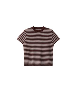 Women's Short-Sleeve Ribbed Sweater
