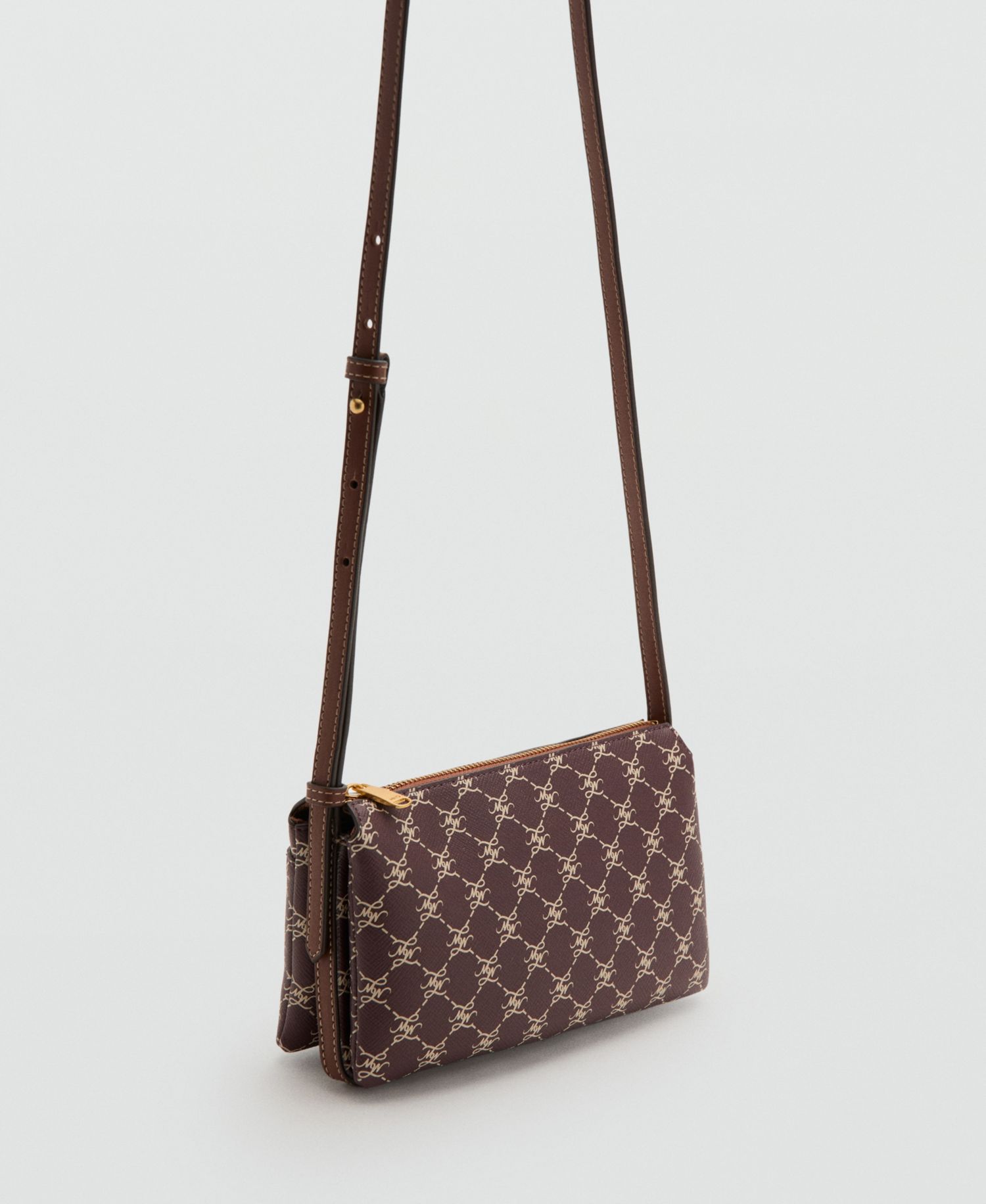 Women's Printed Logo Shoulder Bag