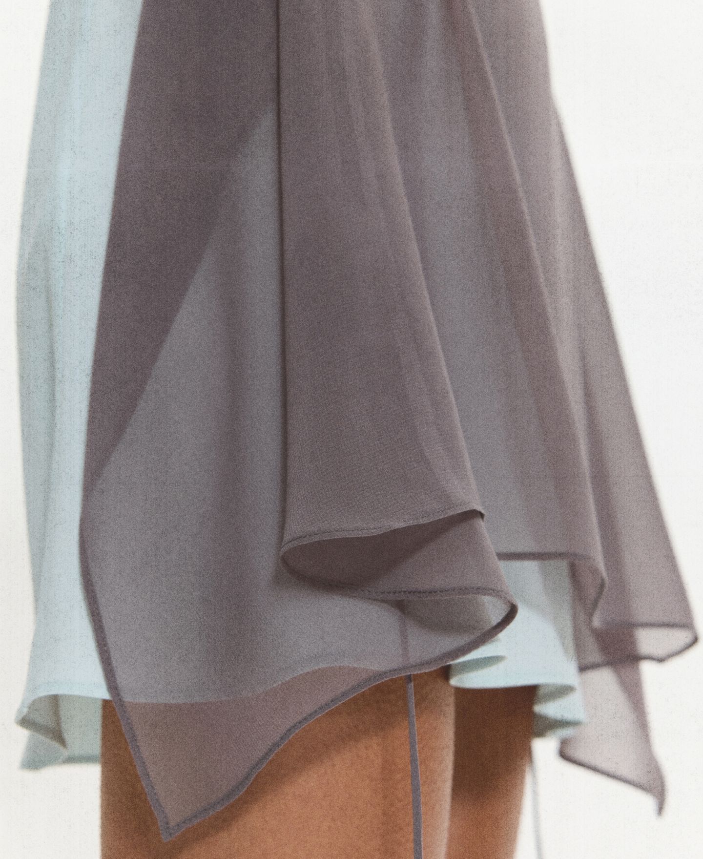 Женское платье Mango Bows Overlay Dress Sleeveless Chiffon-Overlay A-Line Mini, цвет: Средний коричневый — фото 4