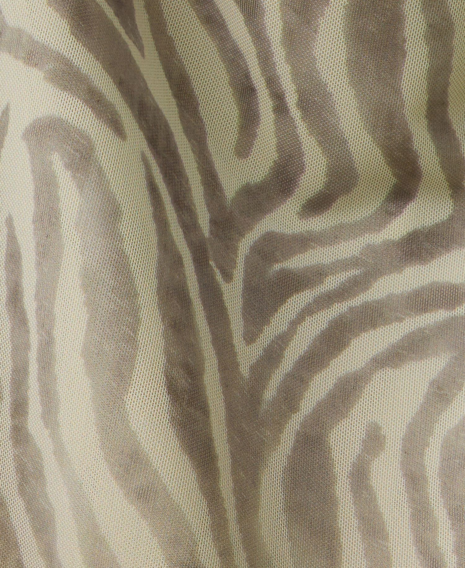 Women's Draped Zebra-Print Midi Dress