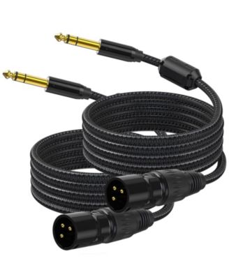 Audio Connector Braided Shielded HiFi Sound Durable Audio Cable