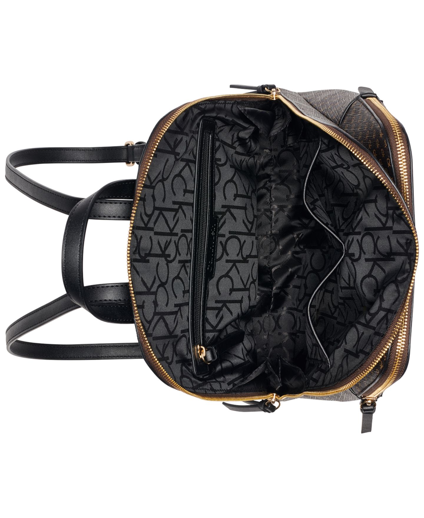 Рюкзак Calvin Klein Classic Sylvie Multi-Pocket Messenger, цвет: Чёрный / Серебряный — фото 4