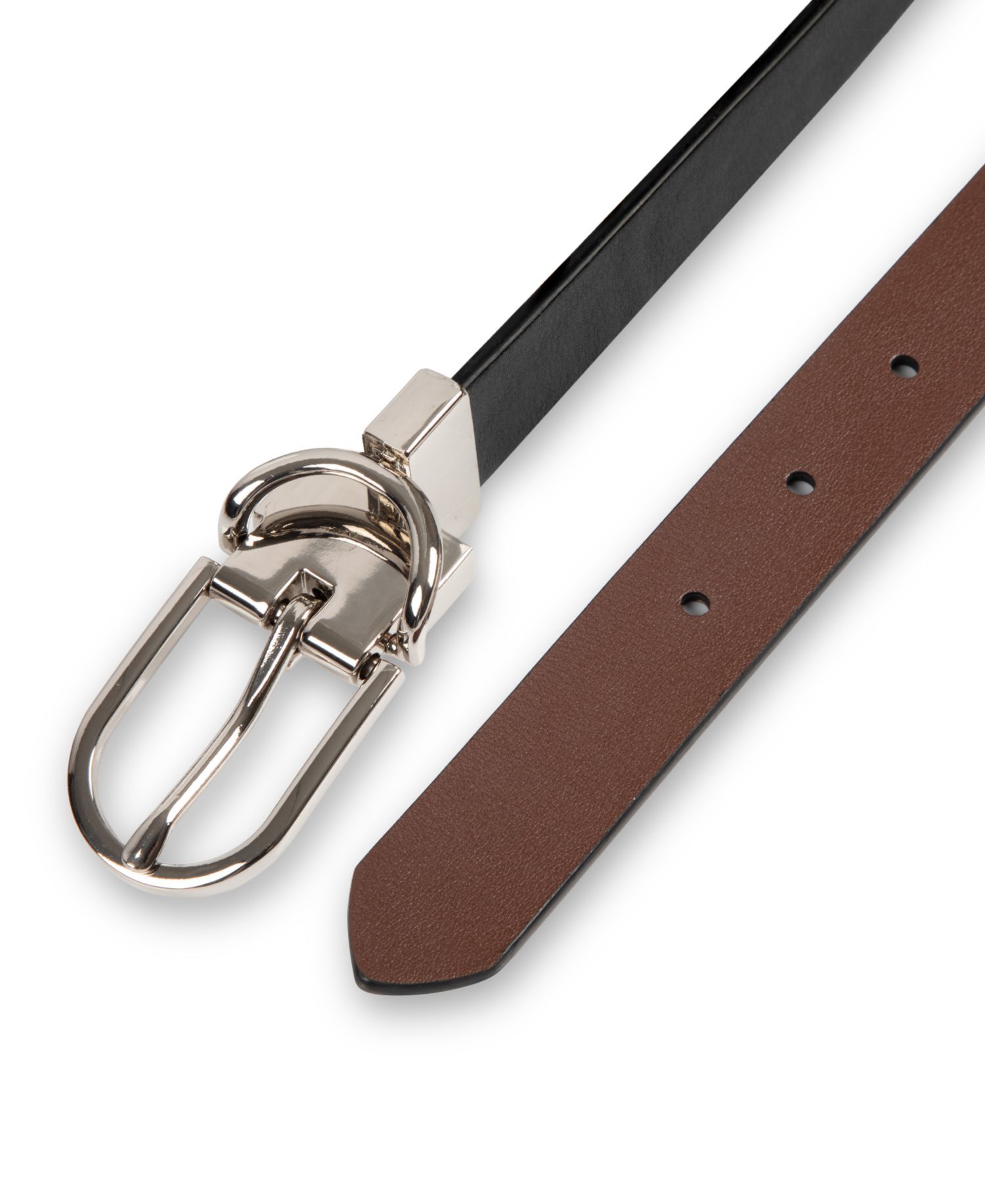 2 In 1 Reversible Leather Dress Belt