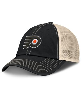 Men's Black/Natural Philadelphia Flyers Rival Trucker Adjustable Hat