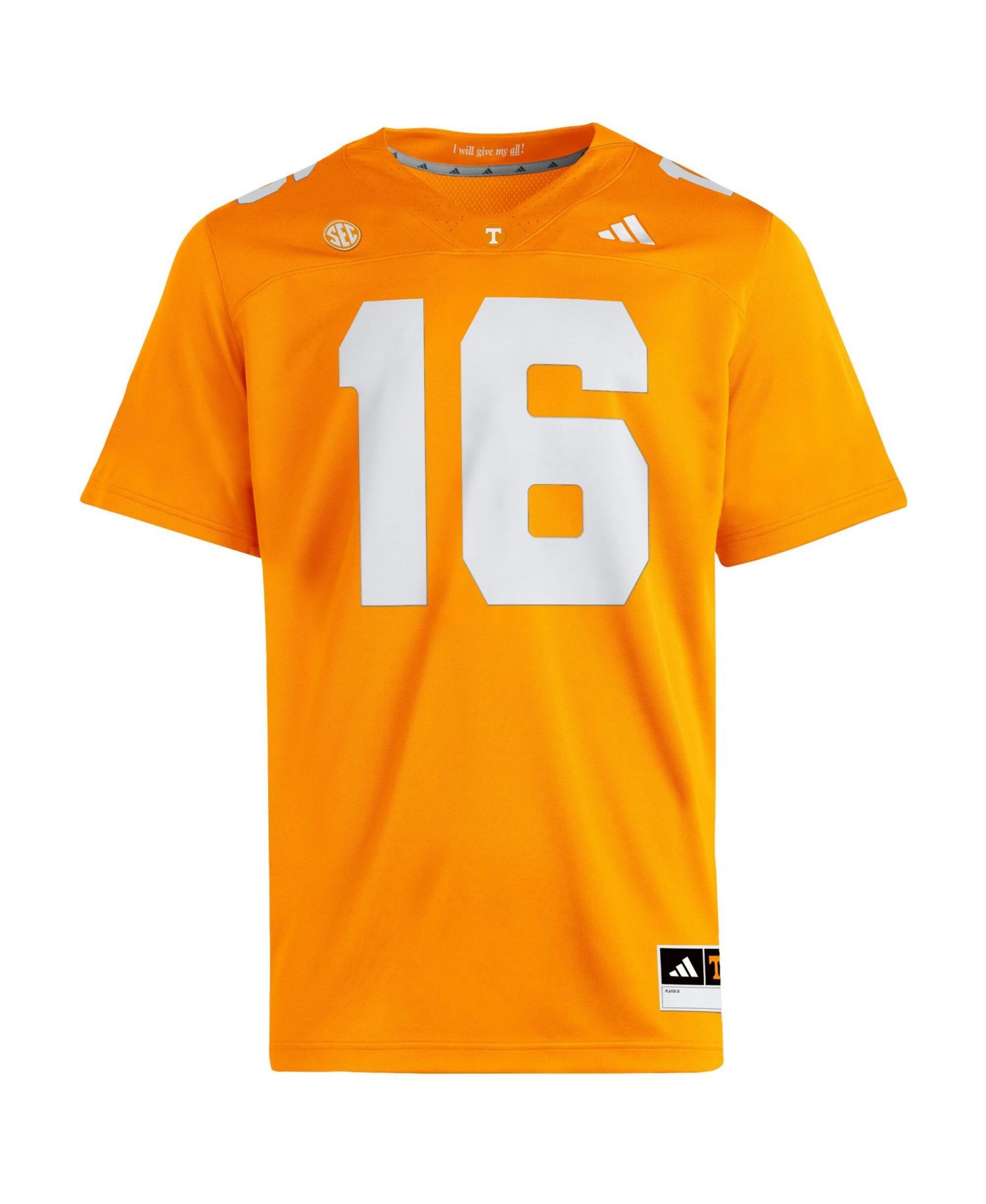 Men's Peyton Manning Tennessee Orange Tennessee Volunteers Home Premier Jersey