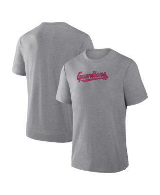 Men's Heather Gray Cleveland Guardians Play Tribute Tri-Blend T-Shirt