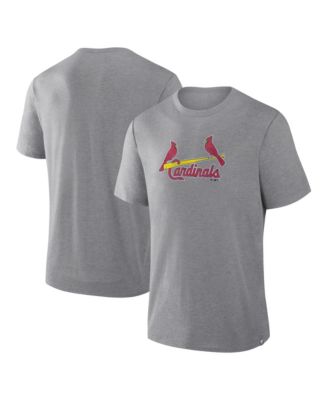Men's Heather Gray St. Louis Cardinals Play Tribute Tri-Blend T-Shirt