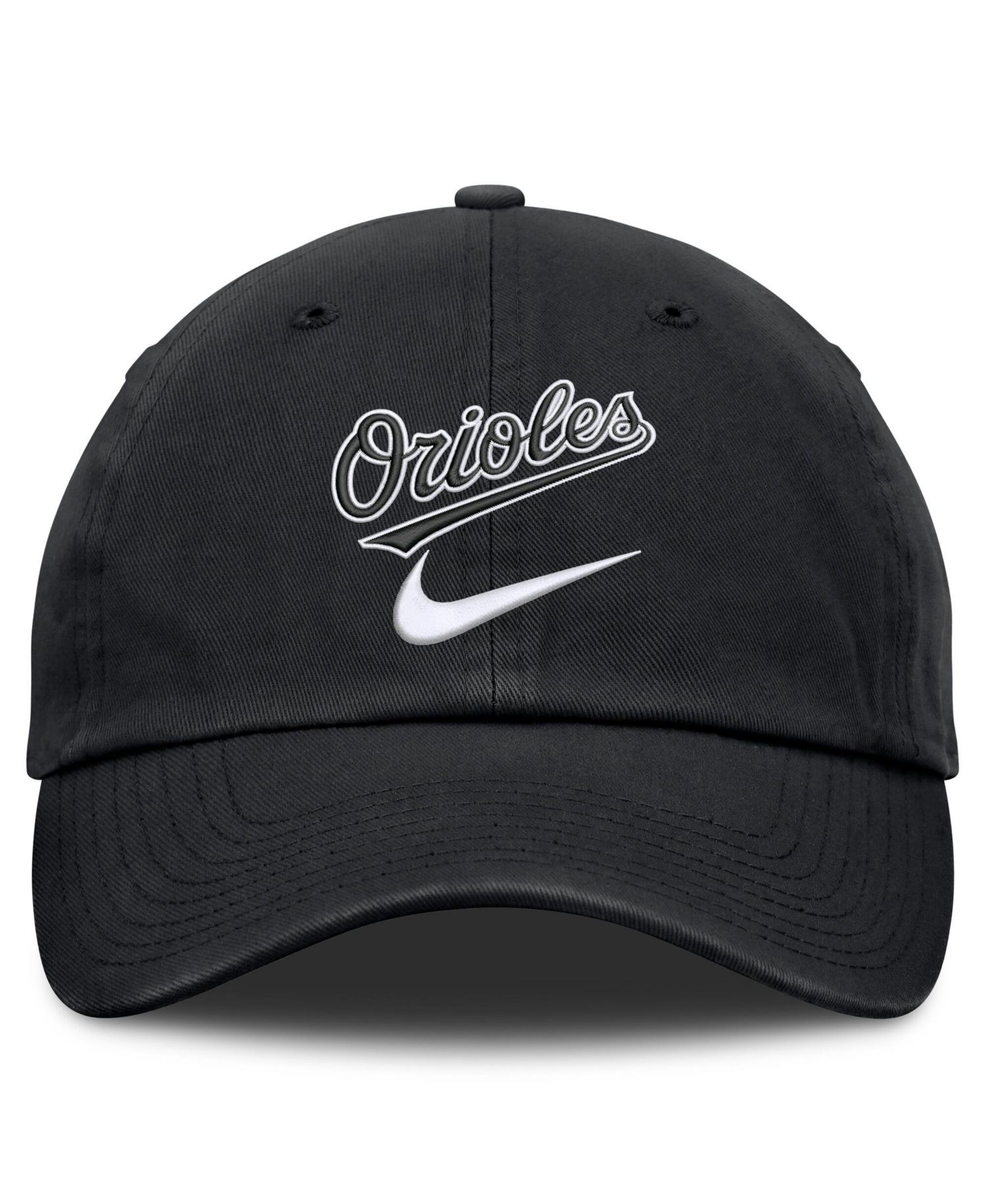 Men's Black Baltimore Orioles Primetime Club Adjustable Hat