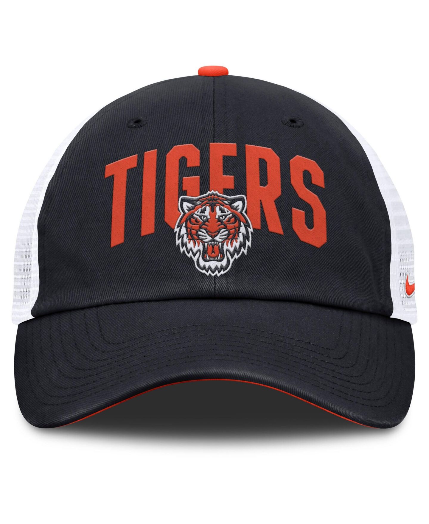 Мужская кепка Nike Navy Detroit Tigers Primetime Club Adjustable Trucker Hat — фото 2