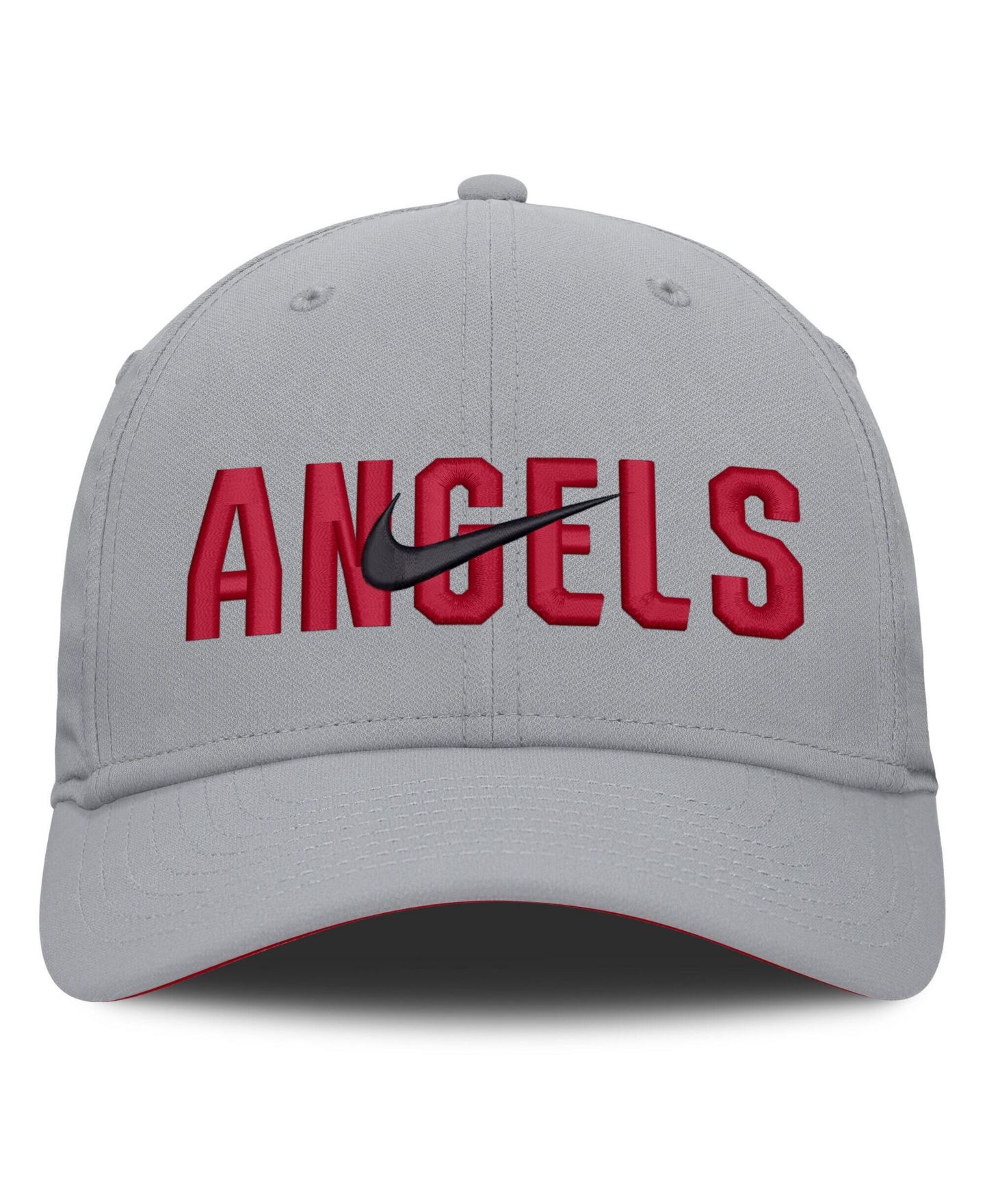 Мужская кепка Nike Gray Los Angeles Angels Primetime Rise Dri-FIT Flex Hat — фото 2