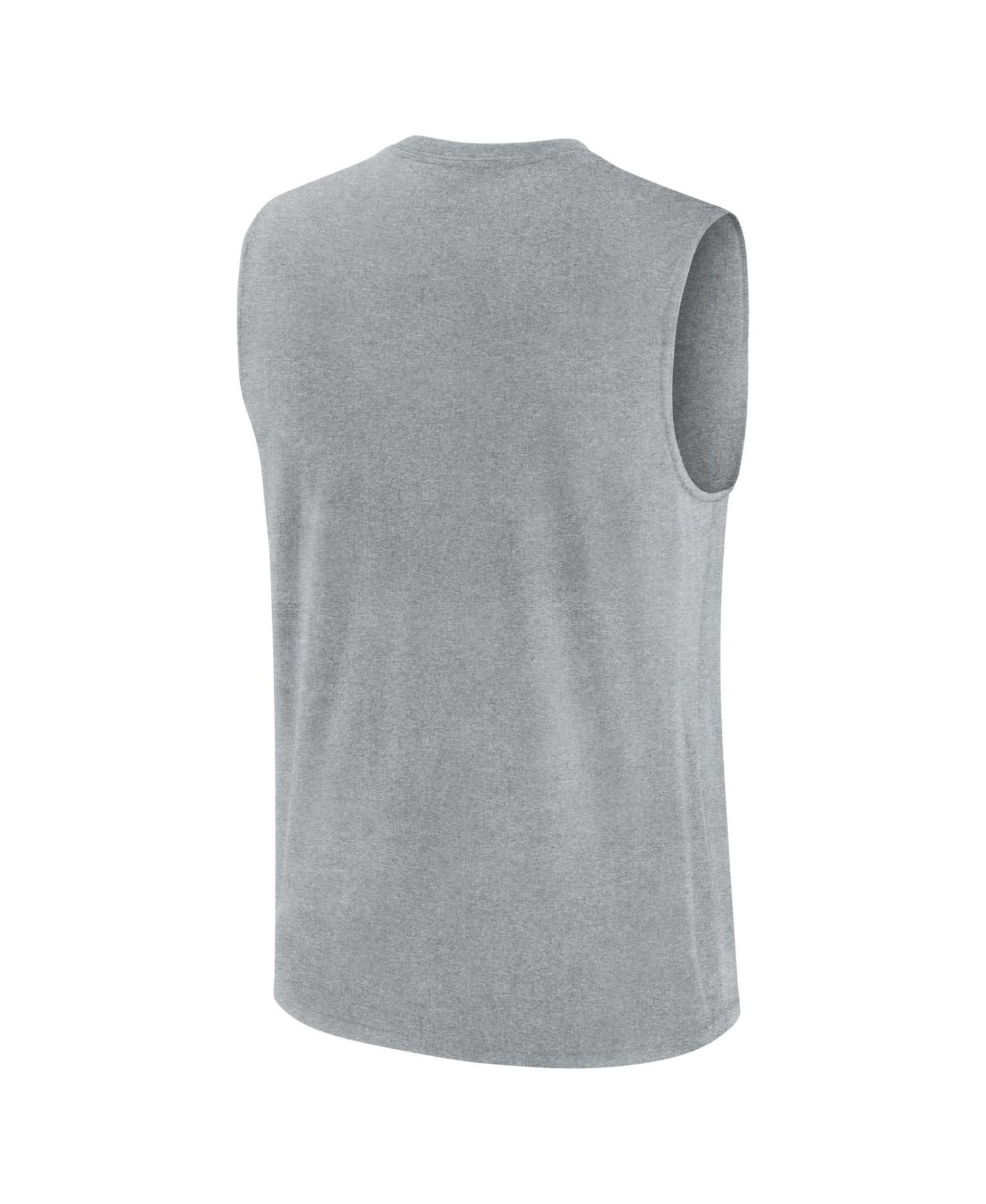 Men's Heather Gray Georgia Bulldogs Primetime Legend Arch Dri-FIT Muscle Tank Top