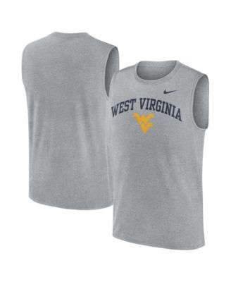 Men's Heather Gray West Virginia Mountaineers Primetime Legend Arch Dri-FIT Muscle Tank Top