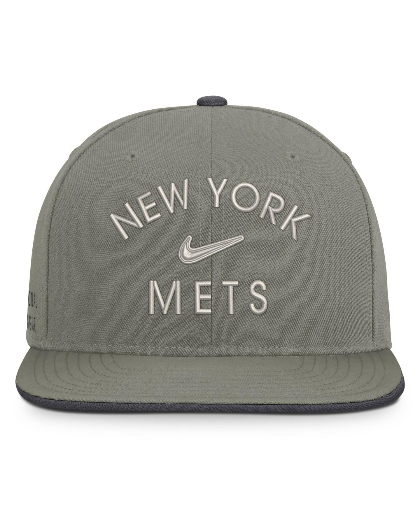 Мужская кепка Nike Olive New York Mets Pro Dri-FIT Snapback Hat — фото 2