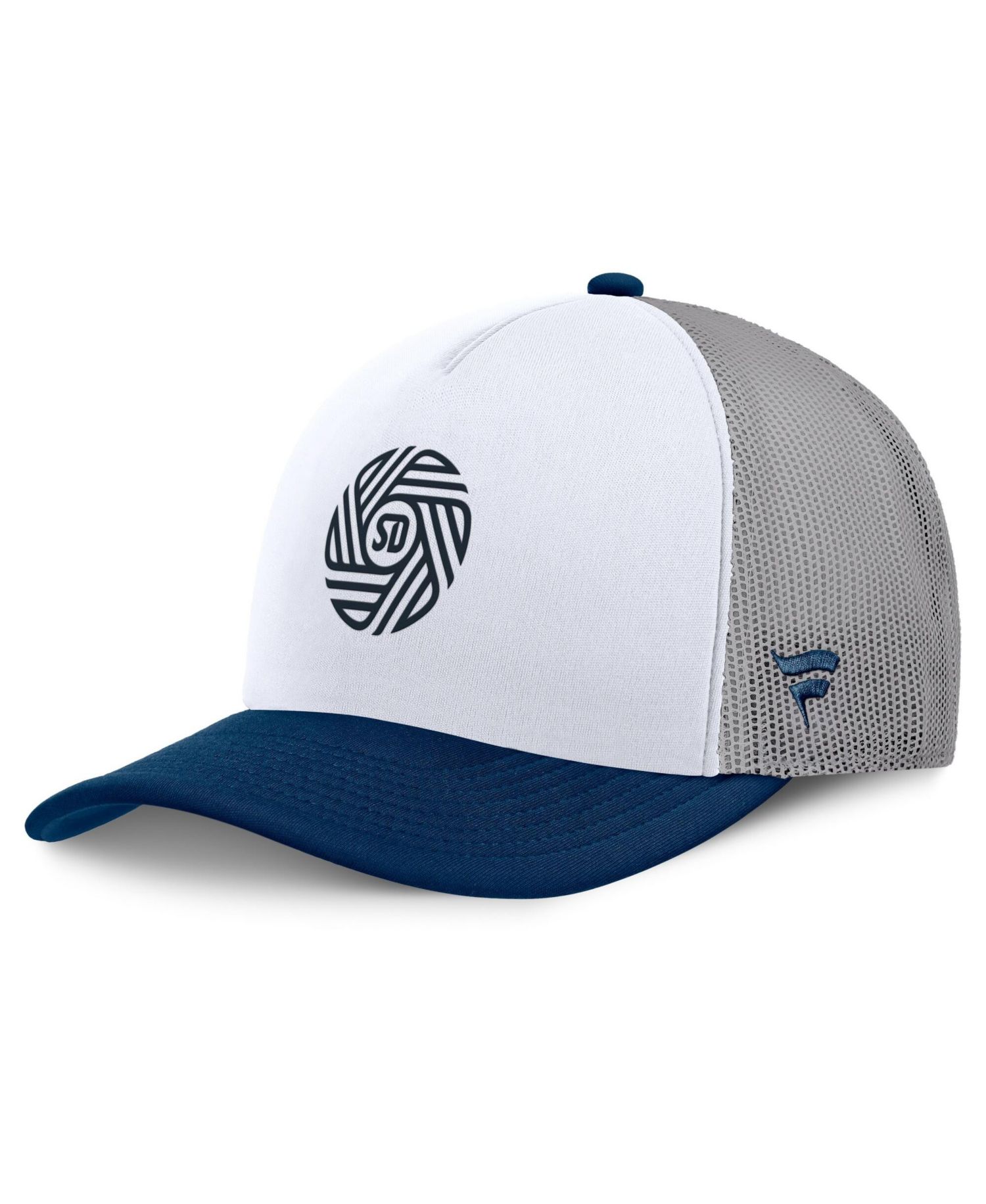 Men's White San Diego FC On Deck A-Frame Trucker Adjustable Hat