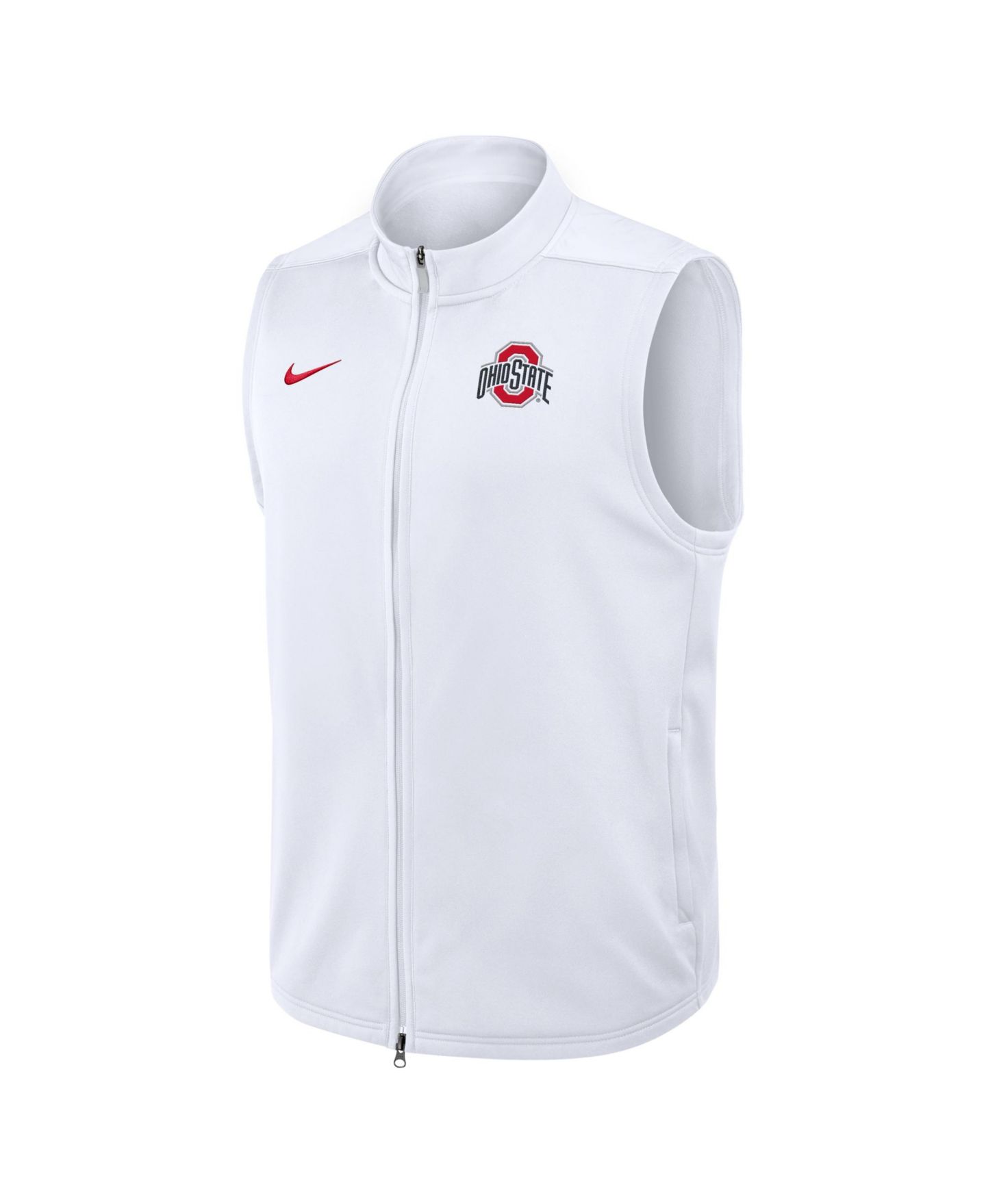 Мужской жилет Nike White Ohio State Buckeyes Primetime Victory Therma-FIT Full-Zip Vest — фото 2