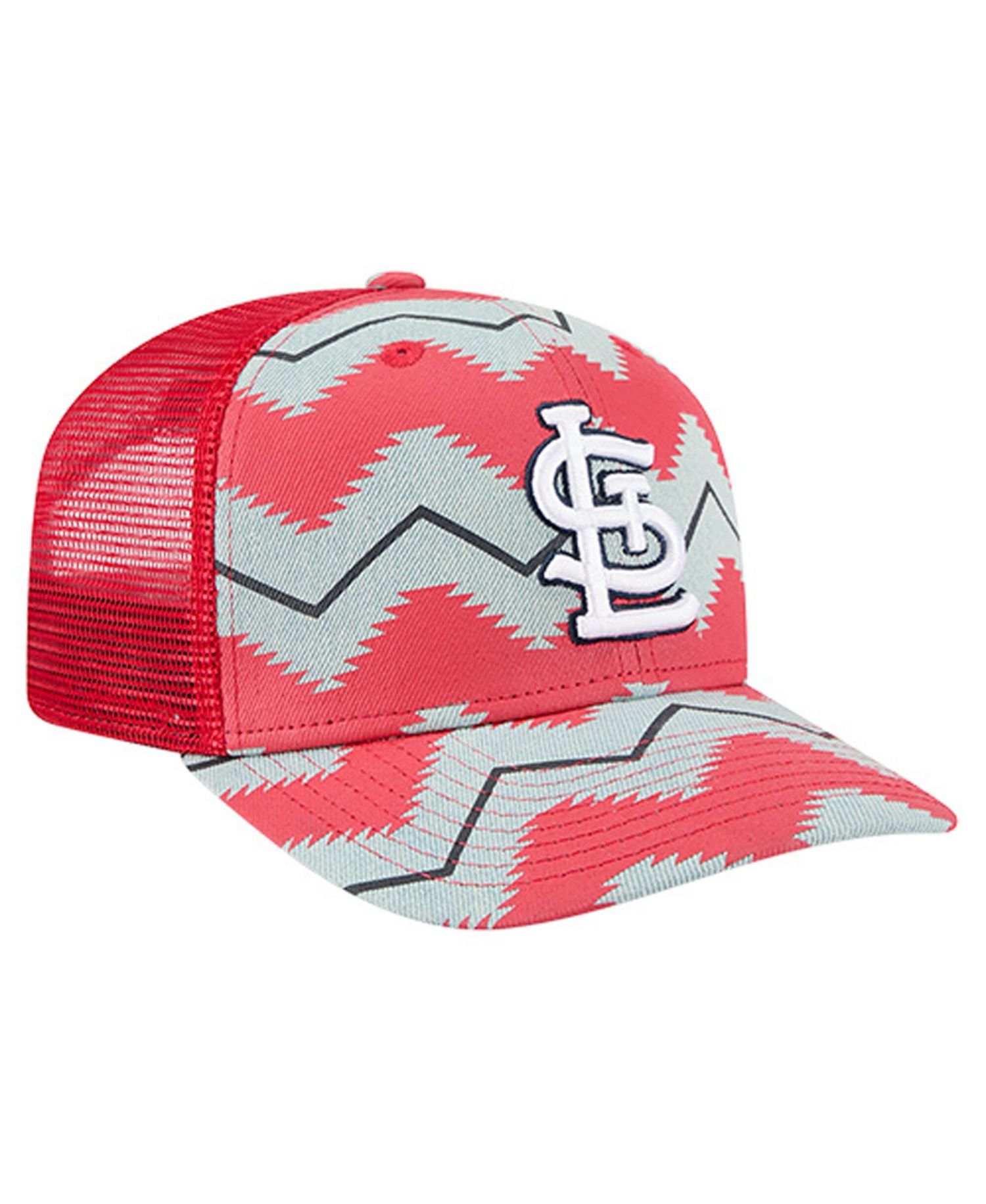 Men's Denim/Red St. Louis Cardinals Aztec Denim 9SEVENTY Adjustable Hat