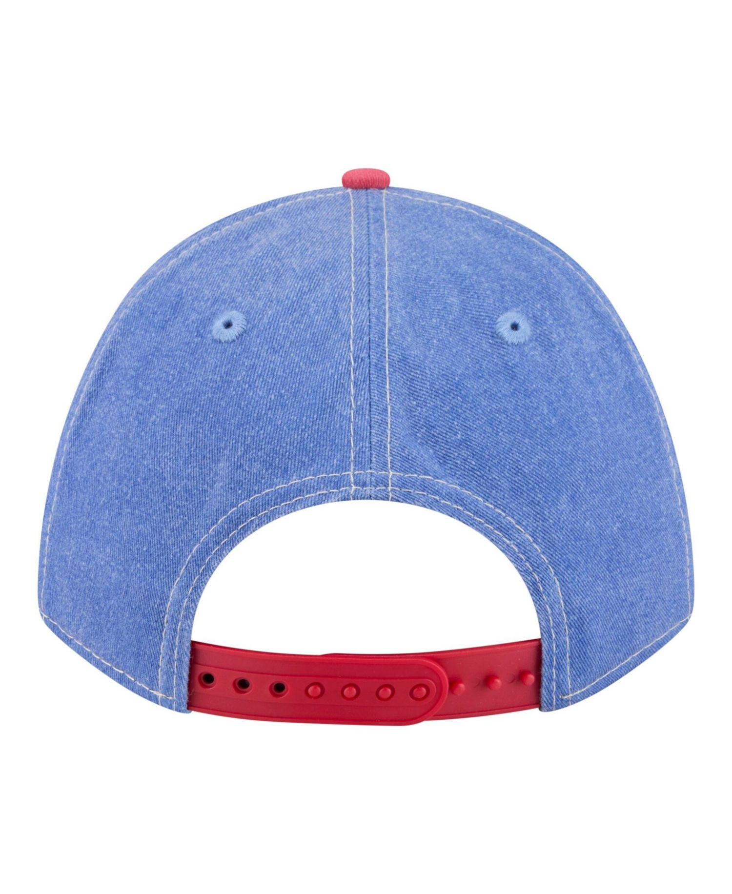 Men's Royal/Red Chicago Cubs Felt M-Crown 9FORTY Adjustable Hat