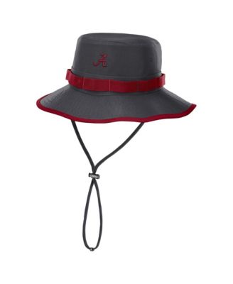 Men's Anthracite Alabama Crimson Tide 2026 Sideline Apex Boonie Bucket Hat