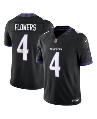 Men's Zay Flowers Black Baltimore Ravens Alternate Vapor F.U.S.E. Stitched Limited Jersey